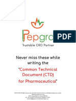 NEVER MISS THESE WHILE WRITING THE “COMMON TECHNICAL DOCUMENT (CTD) FOR PHARMACEUTICAL”