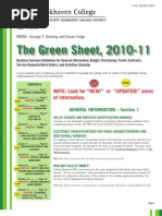 Green Sheet 2010