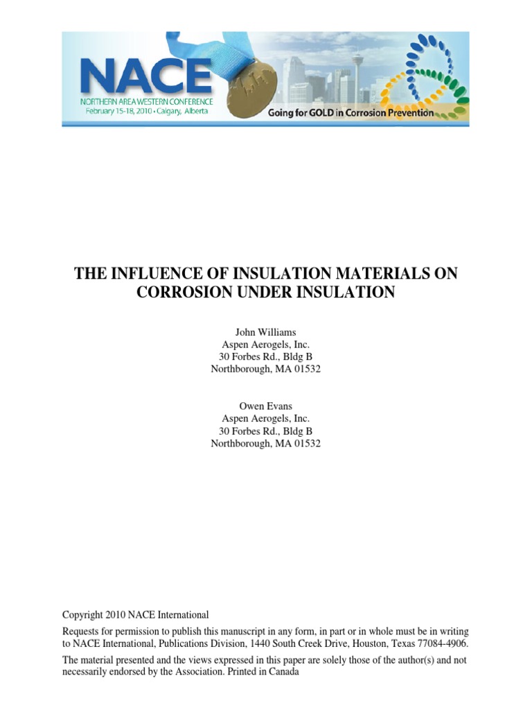 Insulation Materials PDF | PDF | Corrosion | Thermal Insulation