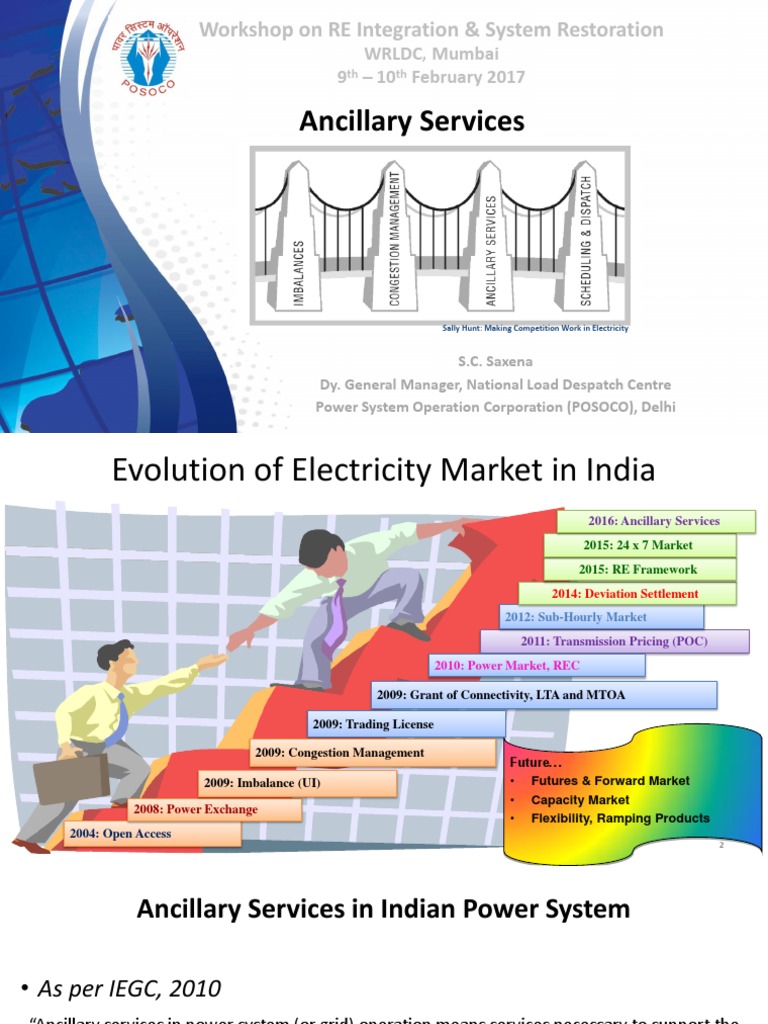 Ancillary Services Indian Experience PDF Electric Power System