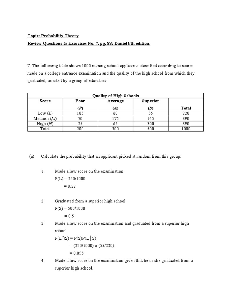 financial statistics assignment answers