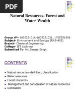 Natural Resources - Water and Forest Wealth