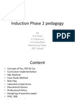 Induction Phase 2 Pedagogy: by D N Patel S P Maisuria K A Chaudhari Mechanical Dept. GEC Valsad