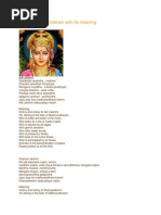 Ashta Lakshmi Stotram With Its Meaning