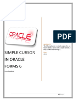 Simple Cursor in Oracle Forms 6