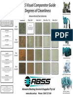 ABSS Visual Comparator Guide Degrees of Cleanliness