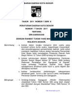 PERDA Kota Bogor Nomor 7 Tahun 2011 (PERDA Kota Bogor Nomor 7 Tahun 2011) (1)