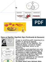 Analysis of Ideology - Saussure Signs - Week6