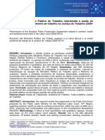 Eliminado BVS - Atuação Do Ministério Público Do Trabalho Relacionada À Saúde Do Trabalhador e Meio Ambiente de Trabalho Na Justiça Do Trabalho PDF