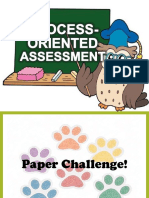  Process Oriented Assessment 