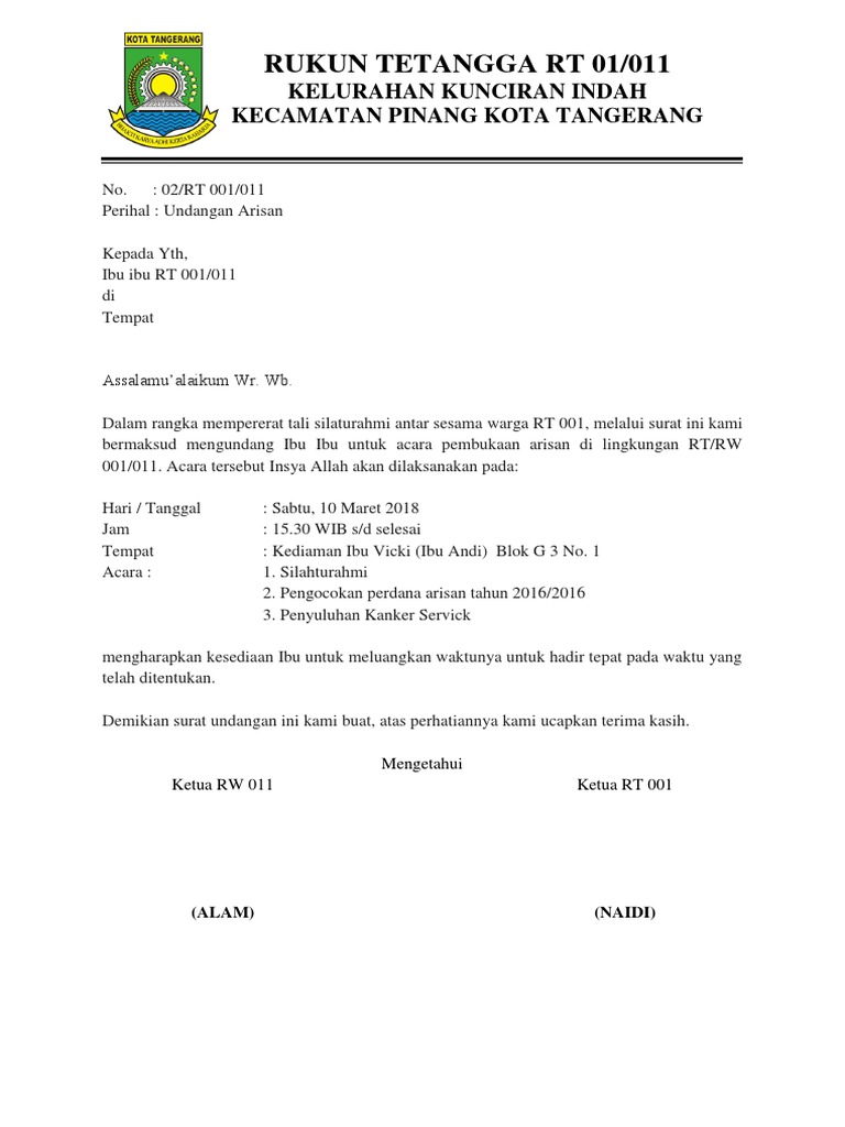 4500 Contoh Undangan Arisan Keluarga Di Wa Gratis