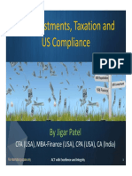 NRI Investments, Taxation and US Compliance - Mr Jigar Patel_ 2014-01-20