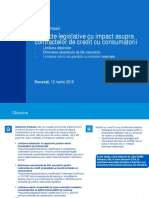 STUDIU DE IMPACT Proiecte Legislative Cu Impact Asupra Contractelor de Credit Cu Consumatorii