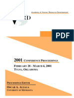 AHRD 2001 Conference