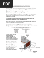 Passo a Passo Para Construir Um Muro