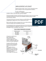 Passo A Passo para Construir Um Muro