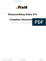 Disassembling Nokia E71 Complete Disassembly: Written By: Jose Gustavo Abreu Murta
