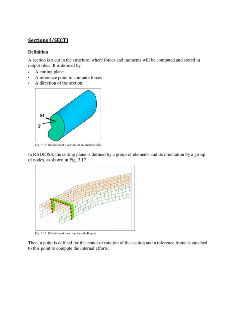 Understanding Sections in RADIOSS | PDF | Science & Mathematics ...