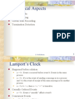 Theoretical Aspects: Logical Clocks Causal Ordering Global State Recording Termination Detection