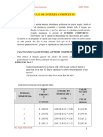 Matemáticas Financieras: Cálculo de Interés Compuesto