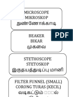 SCIENCE Names in Tamil