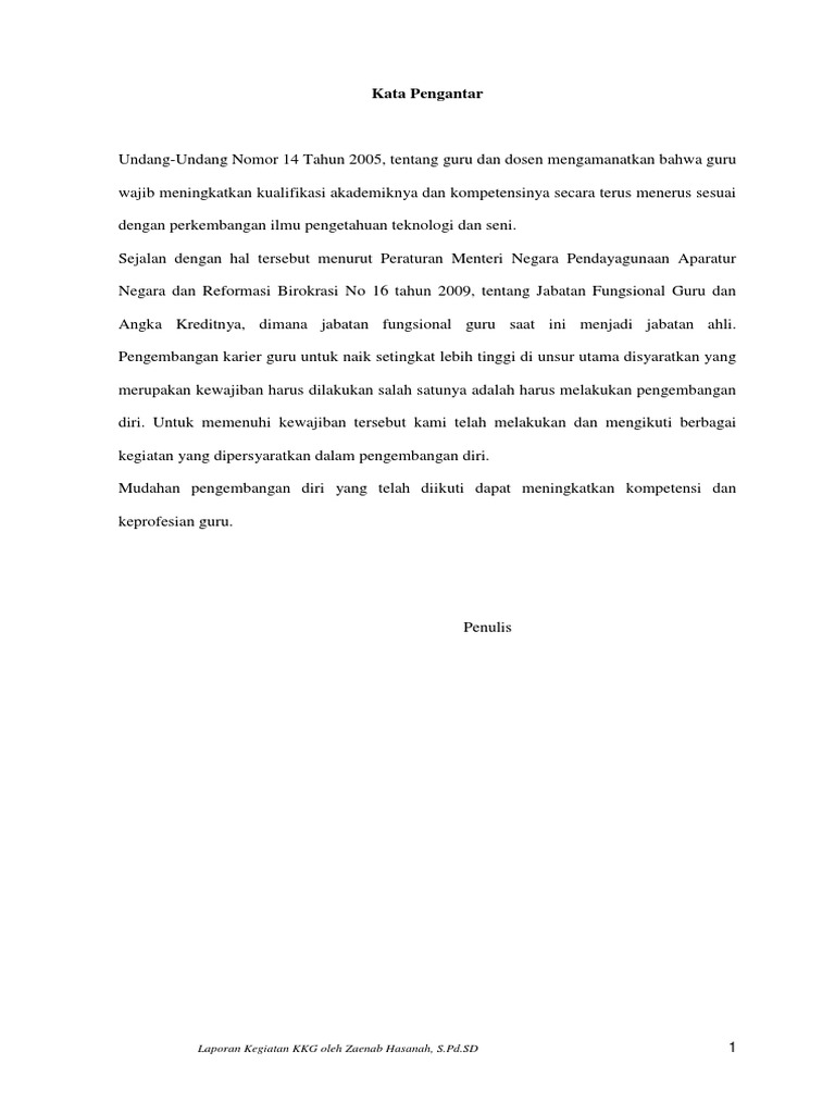 Laporan Pengembangan Diri | PDF | Karier & Perkembangan | Pengembangan Diri