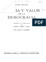 Kelsen Esencia y Valor de La Democracia PDF