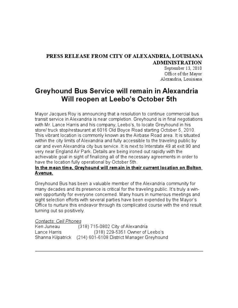 Greyhound Bus Lines PDF