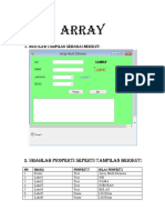 Array: Ubahlah Properti Seperti Tampilan Berikut