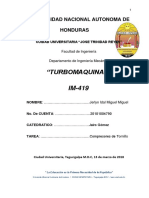 "Turbomaquinas" IM-419: Universidad Nacional Autonoma de Honduras