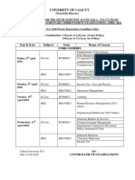 University of Calicut: (For SDE/Private Registration Candidates Only)