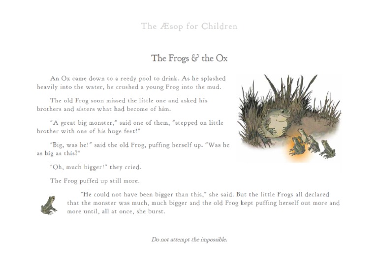 The Frogs and The Ox PDF
