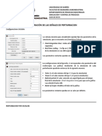 Configuración de Las Señales de Perturbación