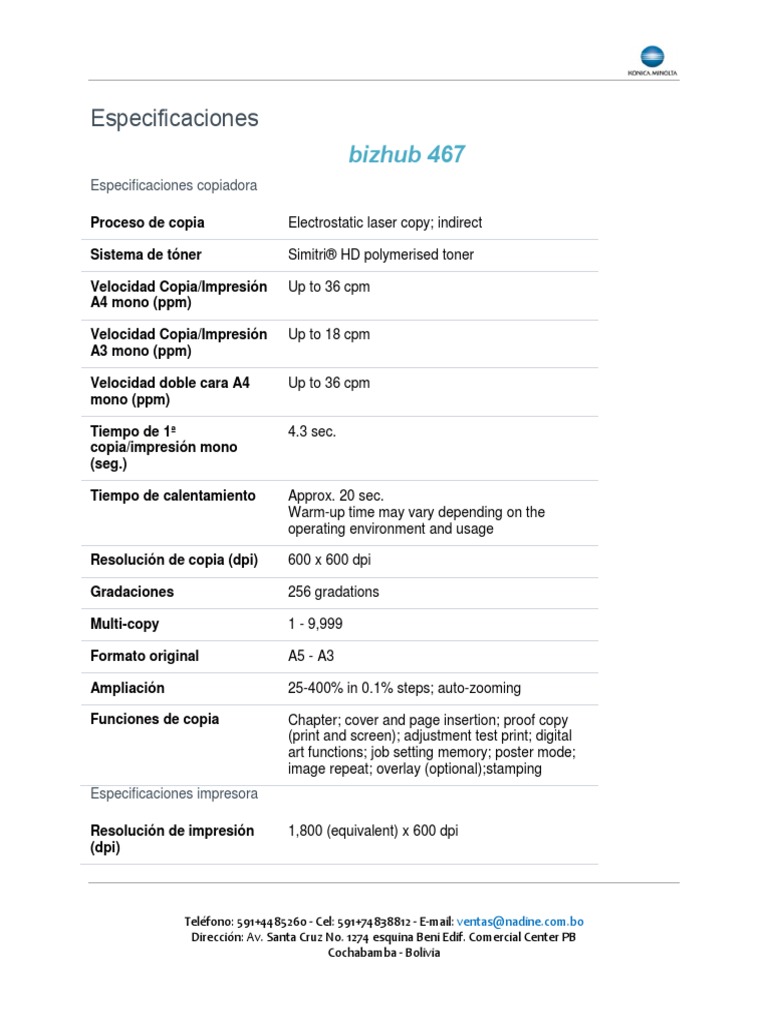 Konica Minolta | PDF | Fax | Formato de Documento Portable