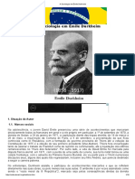 A Sociologia em Émile Durkheim