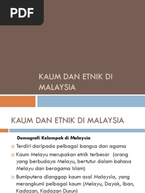 M1 2 Kaum Dan Etnik Di Malaysia Pdf
