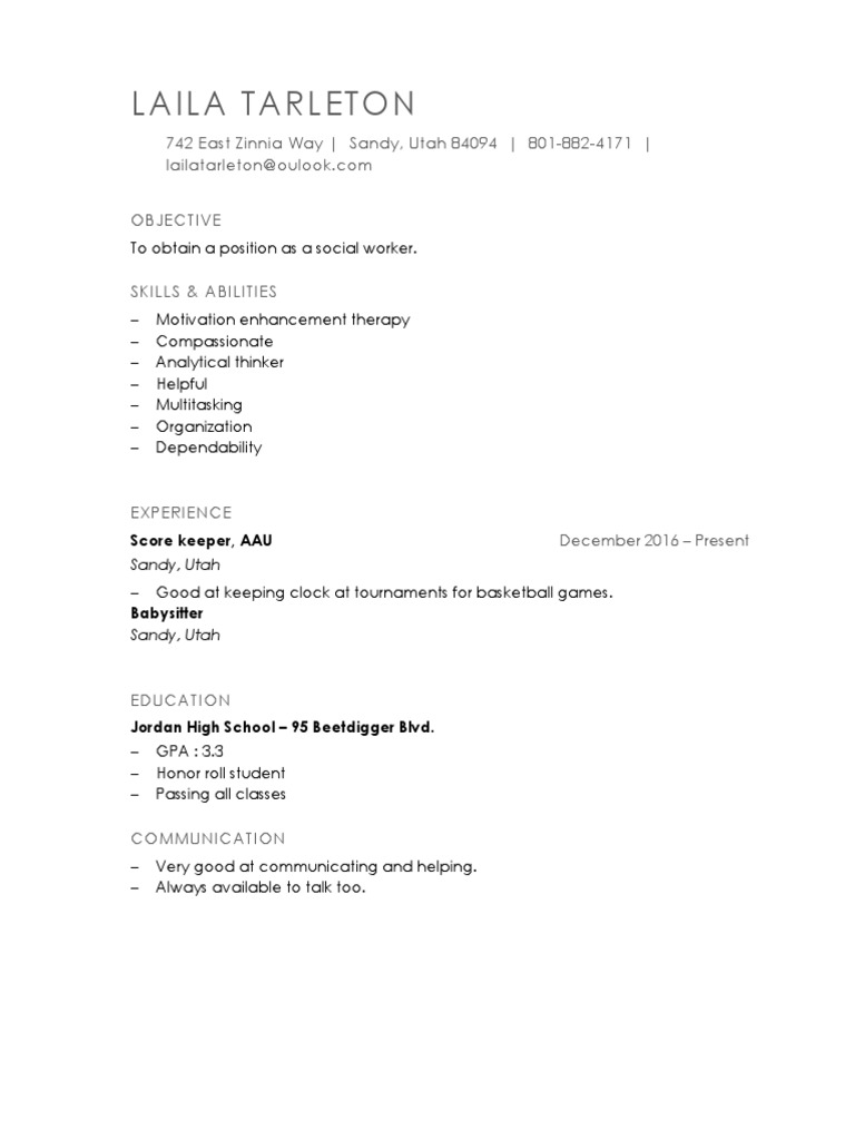 Resume Part 2 | PDF