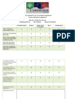 City of Covington Pre Survey