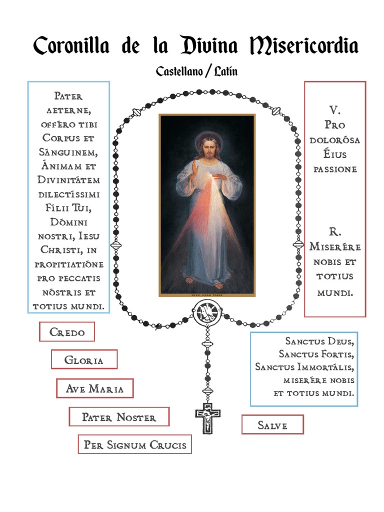 Coronilla de La Divinia Misericordia. en