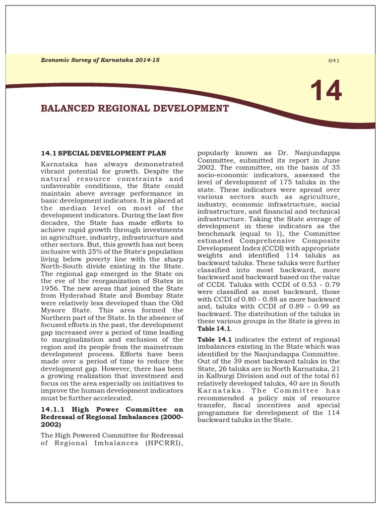 Balanced Regional Development PDF Infrastructure Water Supply And