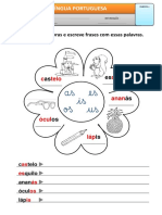 Atividades de língua portuguesa para o 1o ano