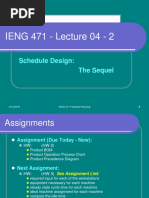 IENG 471 - Lecture 04 - 2: Schedule Design: The Sequel