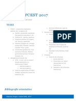 2017 Curs PCEST Bibliografie Tematica