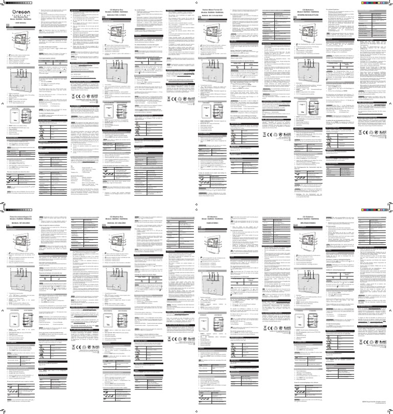 Oregon BAR 800 Weather Station PDF Meteorology Scientific Observation