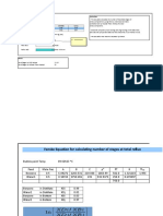 Distillation Theoretical Stages Calculator