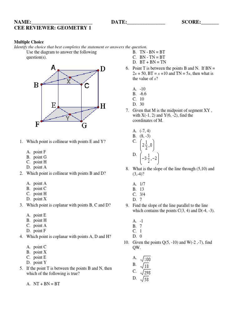 Geometry 1 Line Geometry Euclidean Geometry