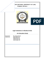 Legal Institutions in Mediaval India