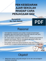 Kempen Kesedaran Pelajar Sekolah Terhadap Penjagaan Gigi