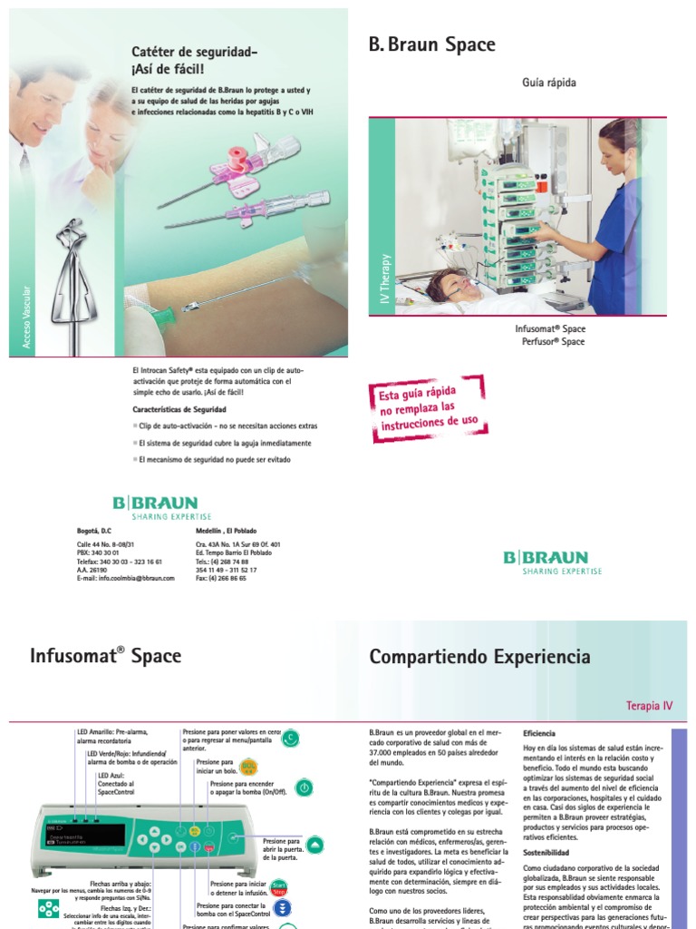 Guia Rapida Bomba de Infusion Space | PDF | Medicamentos con receta ...