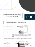 Absorption Spectroscopy for Trace Analysis